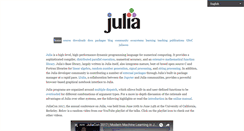 Desktop Screenshot of julialang.org